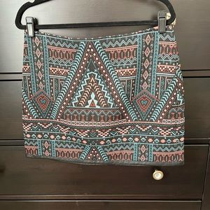 Express Skirts Nwt Express Geometric Mini Skirt 10